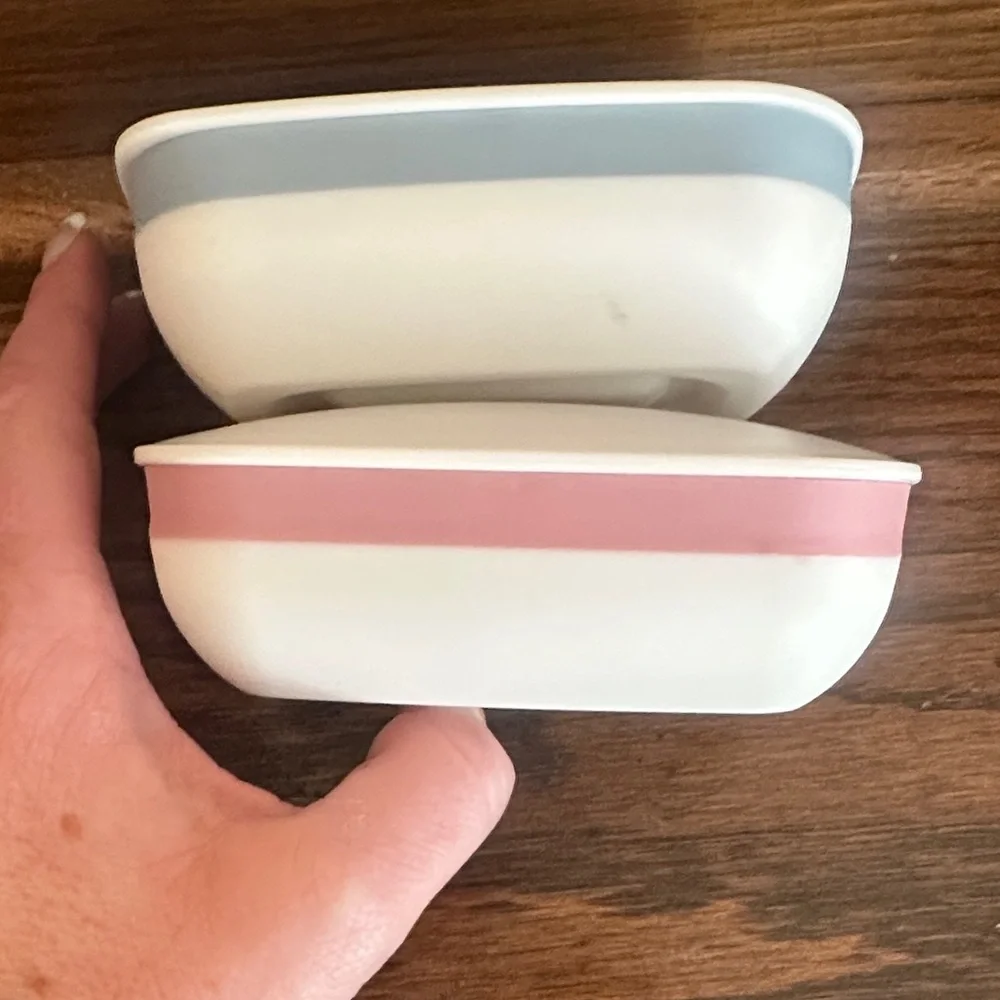 White Rectangular Storage Containers